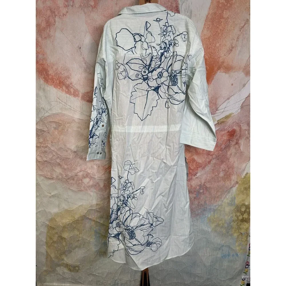 Anthropologie Long Sleeve Popover Dress